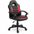 Cadeira Gaming Ergonómica Preta e Vermelha em Couro Sintético PU, 62 x 62 x 110-120 cm